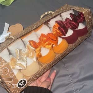 Baby Socks with Bows - Set of 5